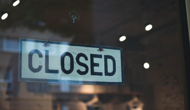 Closed sign